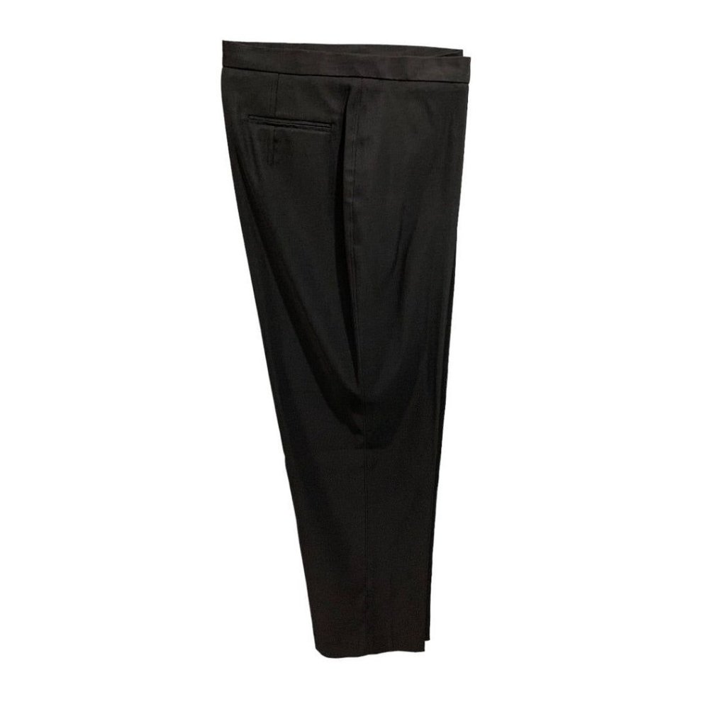 Size‎ 12 Focus 2000 Women's Black Crop Dress Pants 1990s Vintage